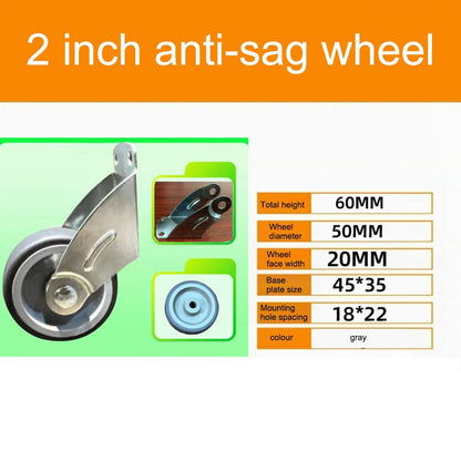 Adjustable Anti Droop Door Support Wheel With Rubber Wheels And Steel Frame Gray V1189-LWWAL-20260327-04093