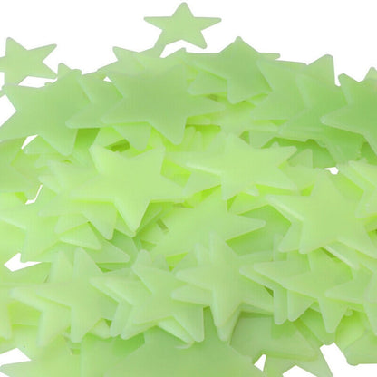 200 Pcs 3D Stars Glow In the Dark Luminous Fluorescent Wall Stickers Room Decors V1189-LWWAL-20260327-04094