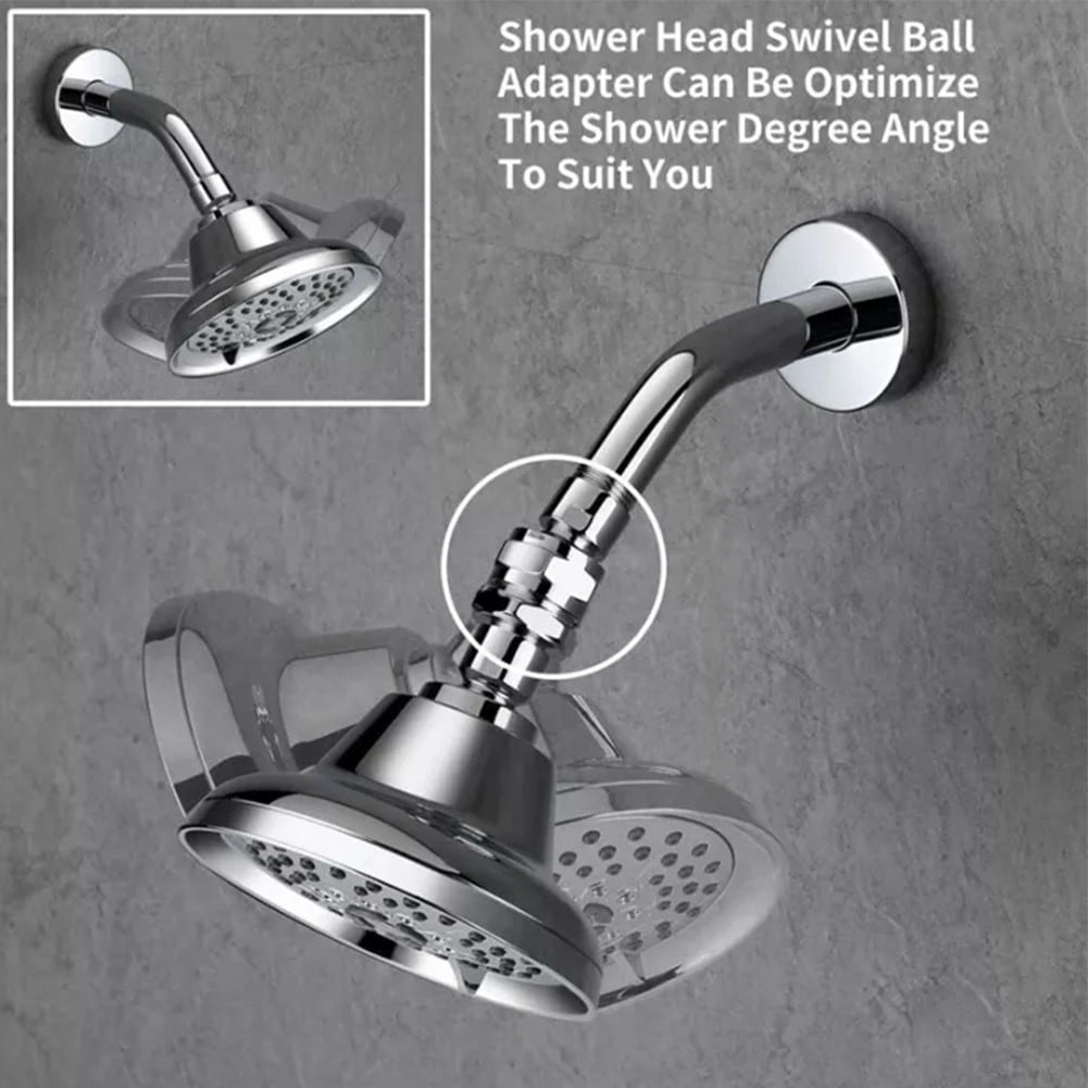 Shower Head Swivel Ball Adapter Connector Ball Joint Brass Shower Extension V1189-LWWAL-20260327-04095