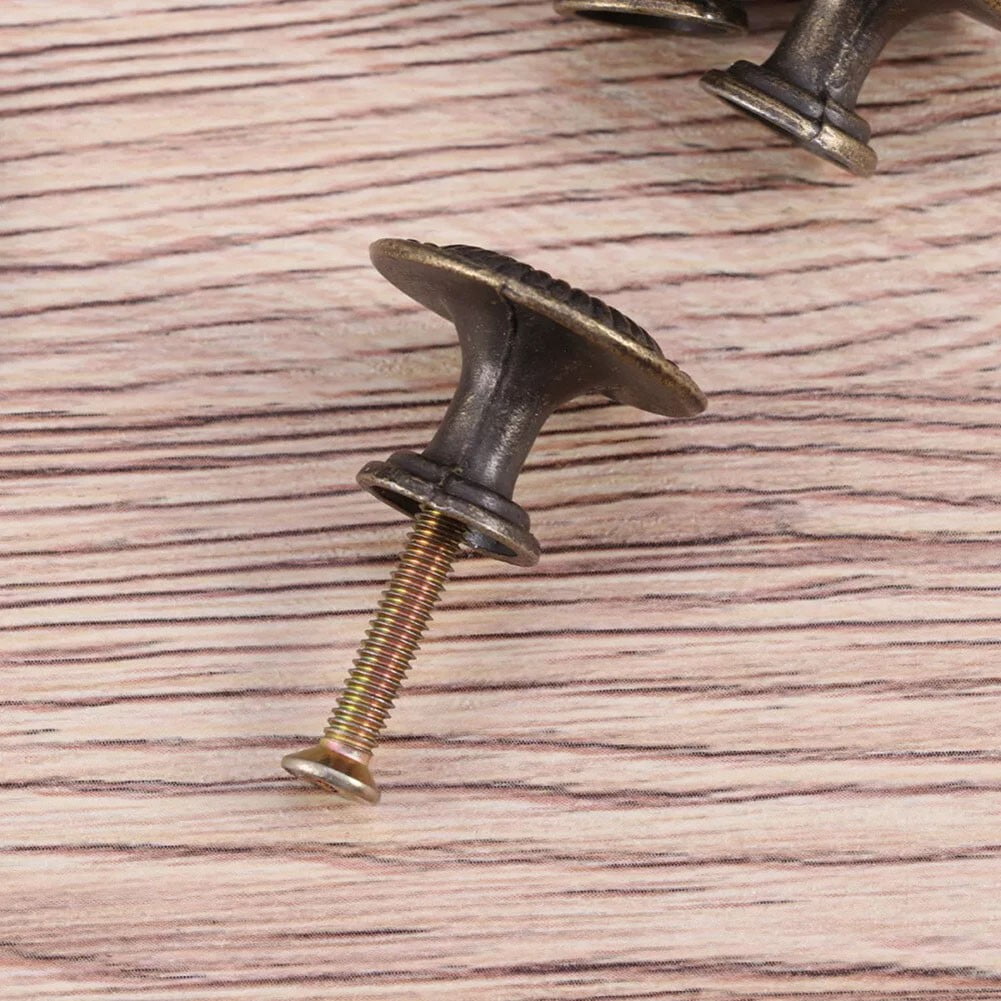 Antique Style Cabinet Knobs Set Of 4 Vintage Drawer Pulls Black Handles V1189-LWWAL-20260327-04112