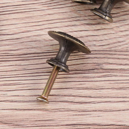 Antique Style Cabinet Knobs Set Of 4 Vintage Drawer Pulls Black Handles V1189-LWWAL-20260327-04112