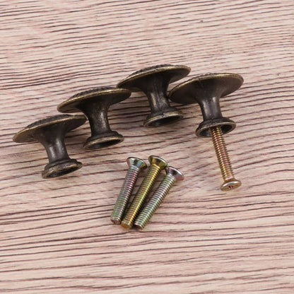 Antique Style Cabinet Knobs Set Of 4 Vintage Drawer Pulls Black Handles V1189-LWWAL-20260327-04112