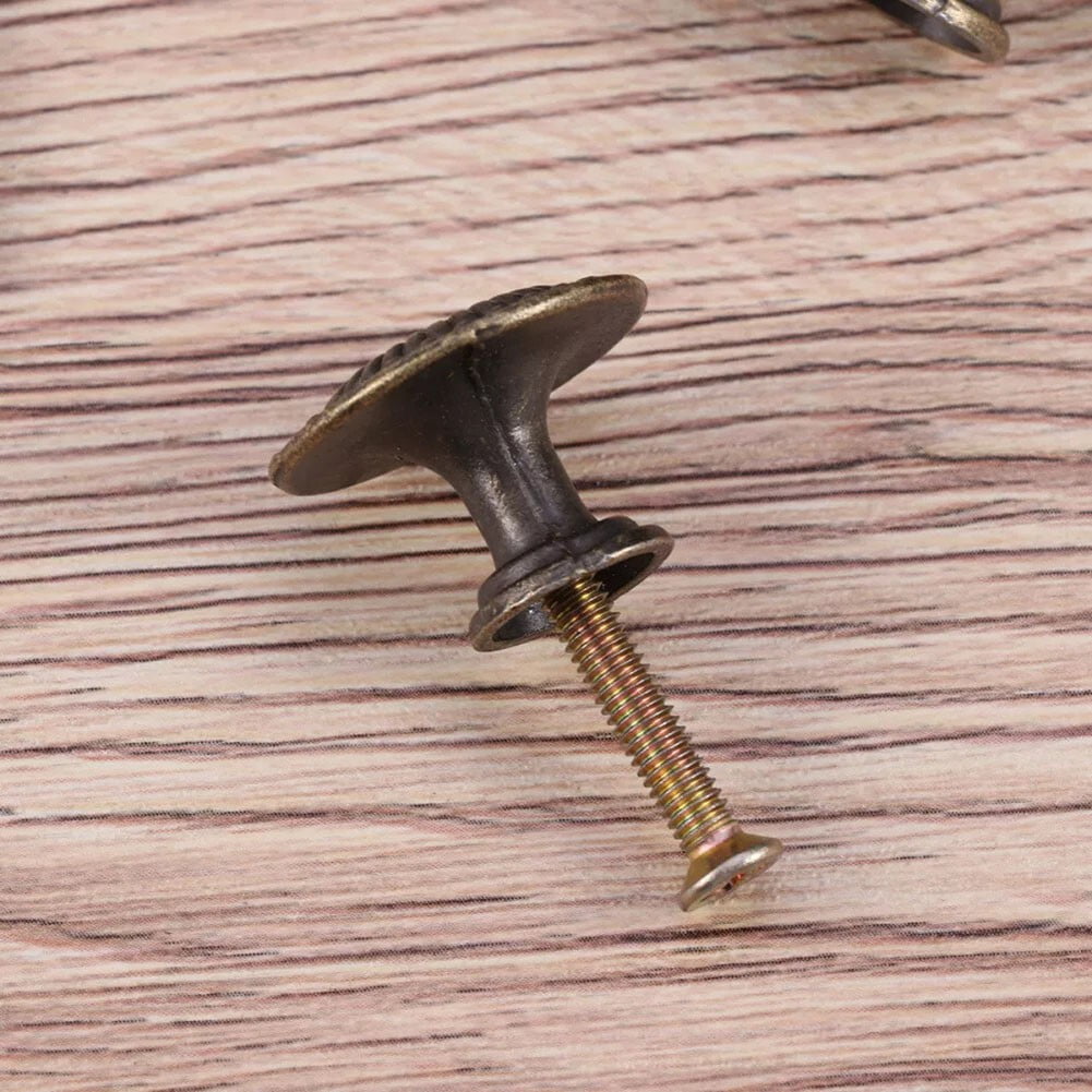 Antique Style Cabinet Knobs Set Of 4 Vintage Drawer Pulls Black Handles V1189-LWWAL-20260327-04112