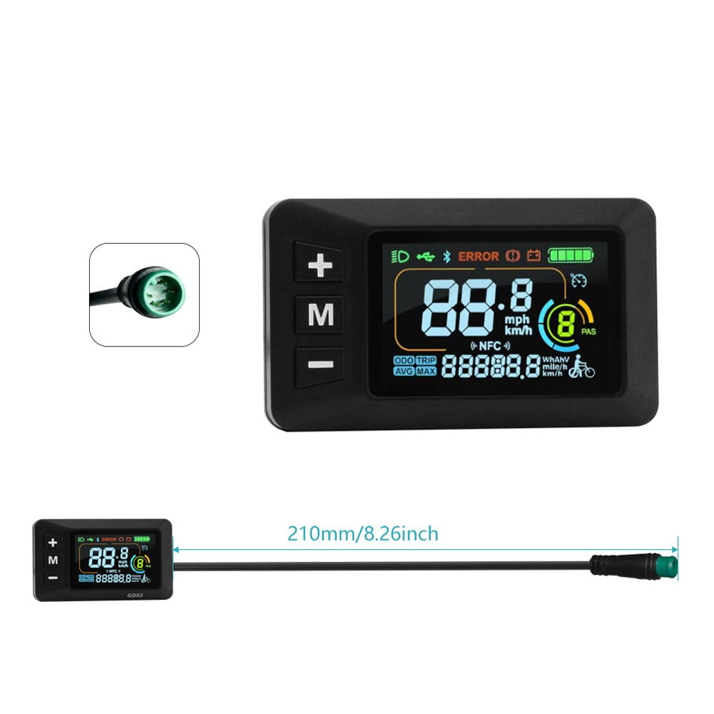 E-Bike Display 24V 36V 48V 60V Lcd Display With 5 Pin Waterproof Interface Cable Fangkenuo V1189-LWWAL-20260327-04115