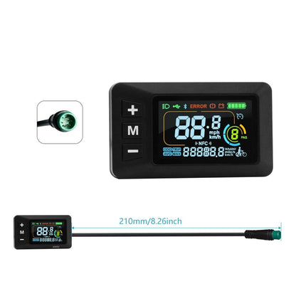 E-Bike Display 24V 36V 48V 60V Lcd Display With 5 Pin Waterproof Interface Cable Fangkenuo V1189-LWWAL-20260327-04115