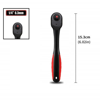 72 Tooth Ratchet Wrench Driver Quick-Release Socket Wrench 9.5Mm Fangkenuo 6.35Mm V1189-LWWAL-20260327-04120