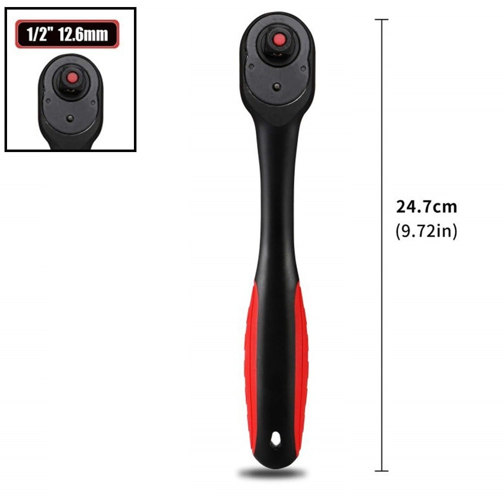 72 Tooth Ratchet Wrench Driver Quick-Release Socket Wrench 9.5Mm Fangkenuo Black V1189-LWWAL-20260327-04122