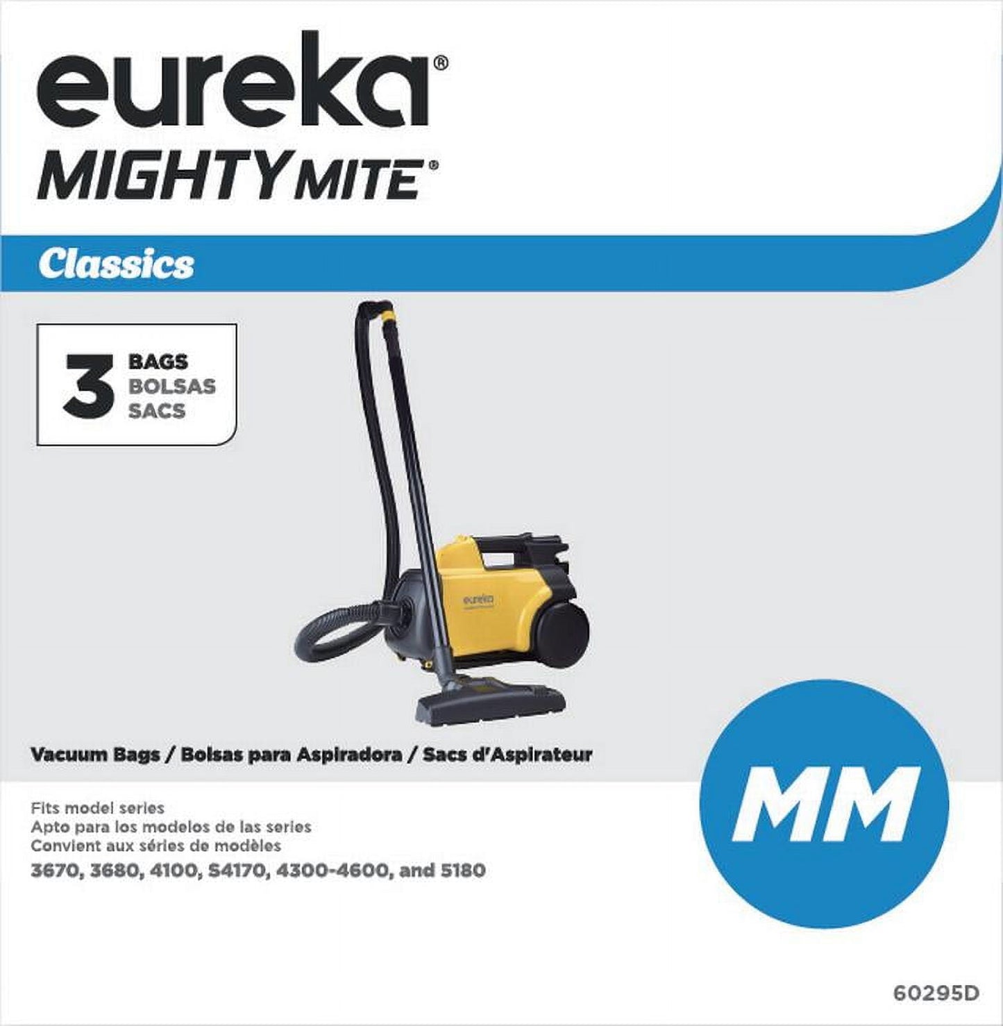 Eureka 60295D Mighty Mite Canister Vacuum Disposable Bags, 3-Pack V1189-LWWAL-20260327-04131