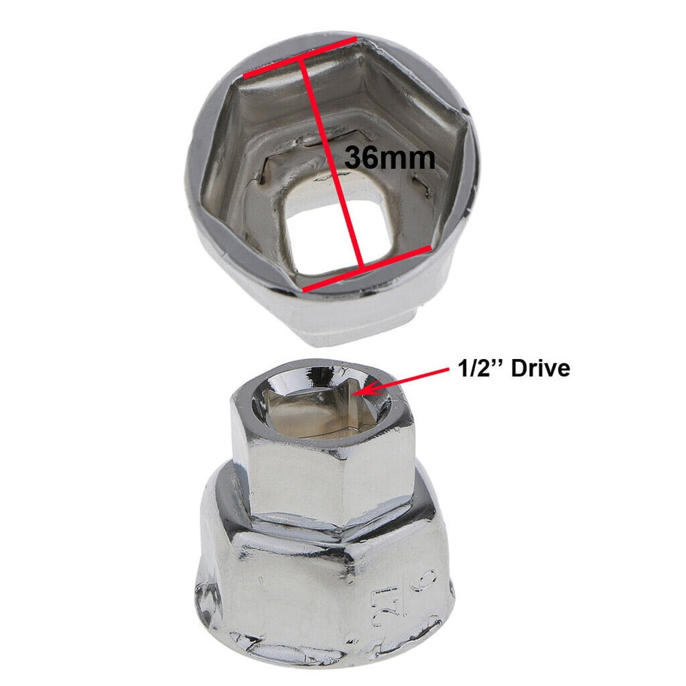 Goodhd 27/32/36Mm Car Oil Filter Wrench Cap Socket Drive Remover Tool Kit,36Mm V1189-LWWAL-20260327-04143