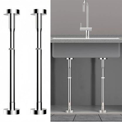 2Pcs Kitchen Sink Brackets Stainless Steel Adjustable Kitchen Sink Bracket Bottom installation Support Legs V1189-LWWAL-20260327-04146