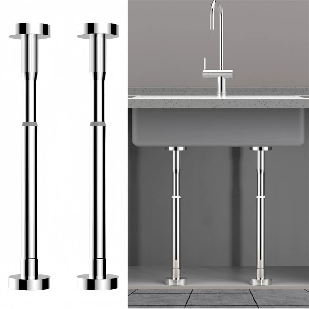 2Pcs Kitchen Sink Brackets Stainless Steel Adjustable Kitchen Sink Bracket Bottom installation Support Legs V1189-LWWAL-20260327-04148