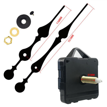 Quality Silent Quartz Diy Mechanism Movement Kit Large Long Hands Clock Movement High Torque Wall Clock V1189-LWWAL-20260327-04155
