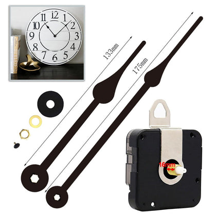 Quality Silent Quartz Diy Mechanism Movement Kit Large Long Hands Clock Movement High Torque Wall Clock V1189-LWWAL-20260327-04156