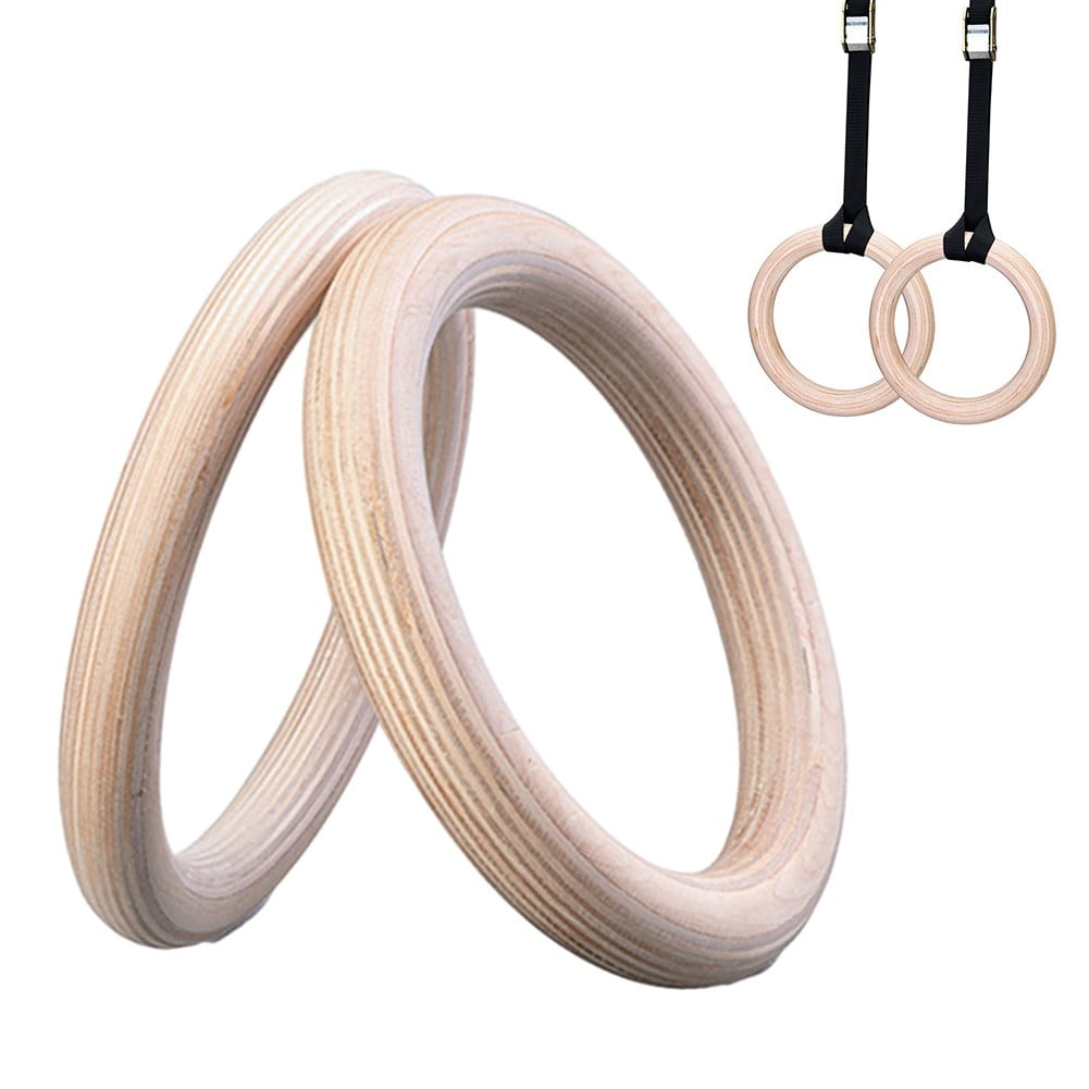 Wooden Gymnastics Rings Perfect For Strength And Conditioning Training 25Mm 19Cm V1189-LWWAL-20260327-04158