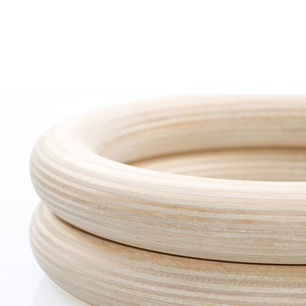Wooden Gymnastics Rings Perfect For Strength And Conditioning Training 25Mm 19Cm V1189-LWWAL-20260327-04158