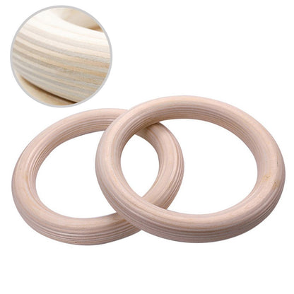 Wooden Gymnastics Rings Perfect For Strength And Conditioning Training 25Mm 19Cm V1189-LWWAL-20260327-04158