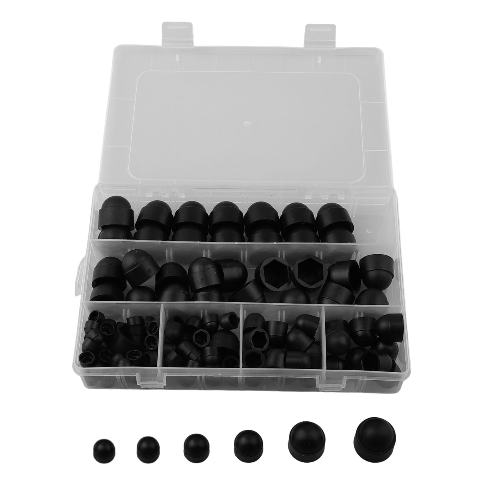 GLFS 145pcs Protective Cap for Screws Hexagonal Cover Cap Black for Nuts Screws Bolts V1189-LWWAL-20260327-04161