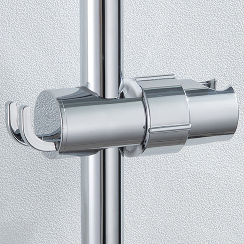 Adjustable Shower Head Holder With 2 Hooks Rotatable Handheld Shower Head Bracket For 16-27Mm Slide Rod V1189-LWWAL-20260327-04163