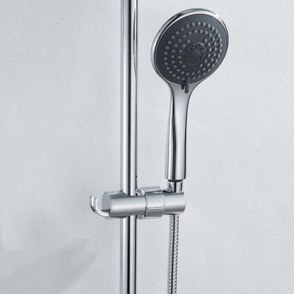 Adjustable Shower Head Holder With 2 Hooks Rotatable Handheld Shower Head Bracket For 16-27Mm Slide Rod V1189-LWWAL-20260327-04163