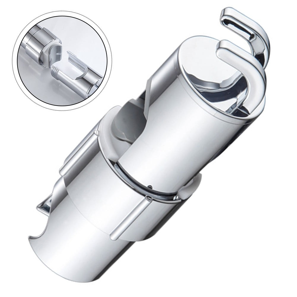 Adjustable Shower Head Holder With 2 Hooks Rotatable Handheld Shower Head Bracket For 16-27Mm Slide Rod V1189-LWWAL-20260327-04163