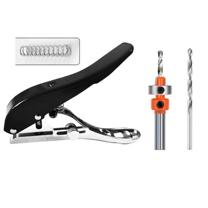 Hole Punch And Countersunk Drill Set For Paper Punching Edge Strip Puncher Countersink Drill Kit Adjustable V1189-LWWAL-20260327-04168