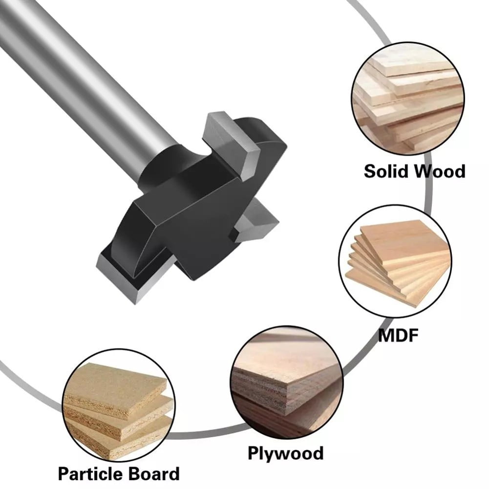 Durable 1/4 Inch Shank Cnc Spoilboard Surfacing Router Bit Carbide Tipped Tool Smile Home V1189-LWWAL-20260327-04182