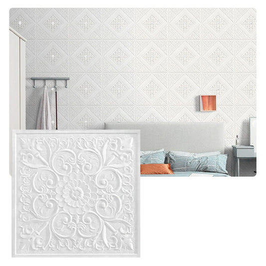 1PC 1/10pc 3D Tile Brick Wall Sticker Self-adhesive Foam Panel Stickers Living Room Bedroom Ceiling Wall V1189-LWWAL-20260327-04191