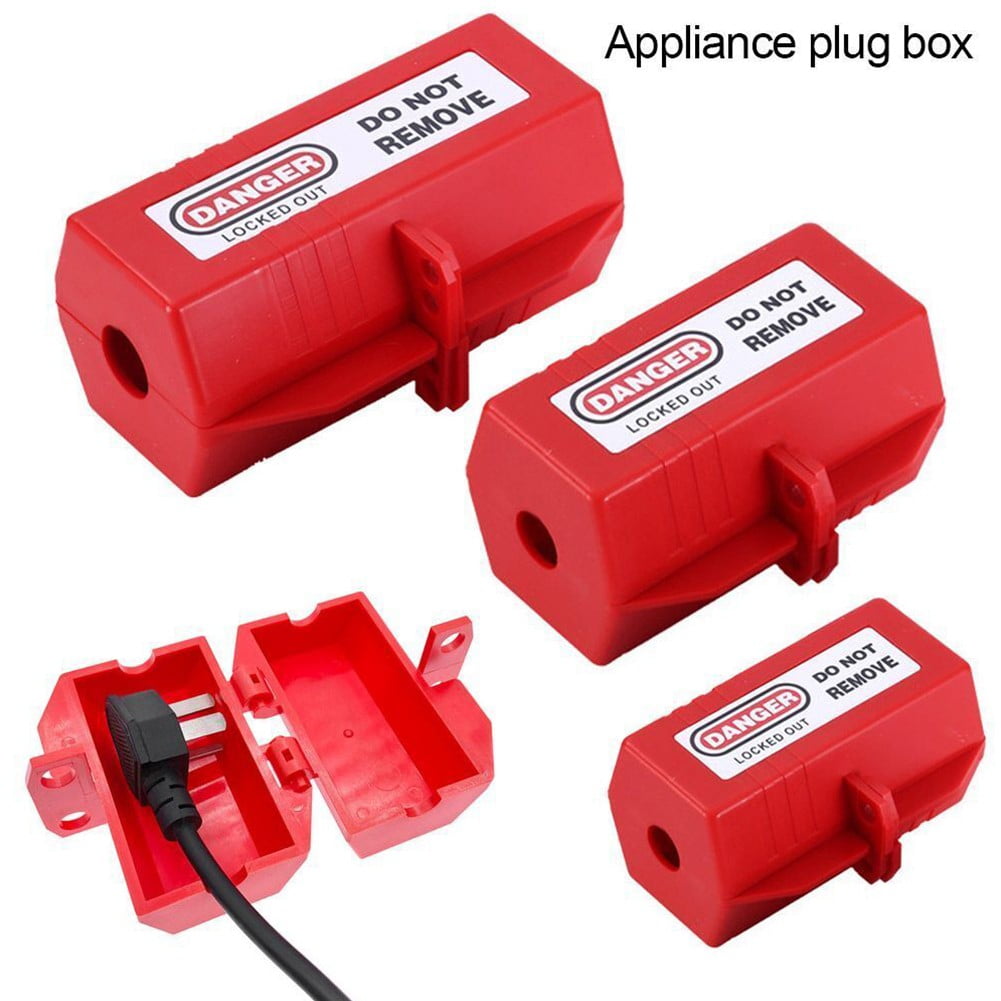 1Pc Electrical Plug-Lock Box Safety Tools For Electrical Industrial Household Plug-Power Lock Device Plastic V1189-LWWAL-20260327-04194