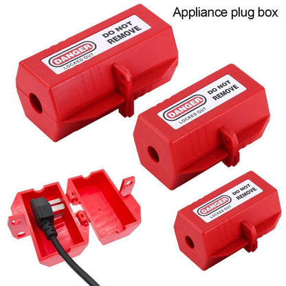 1Pc Electrical Plug-Lock Box Safety Tools For Electrical Industrial Household Plug-Power Lock Device Plastic V1189-LWWAL-20260327-04194