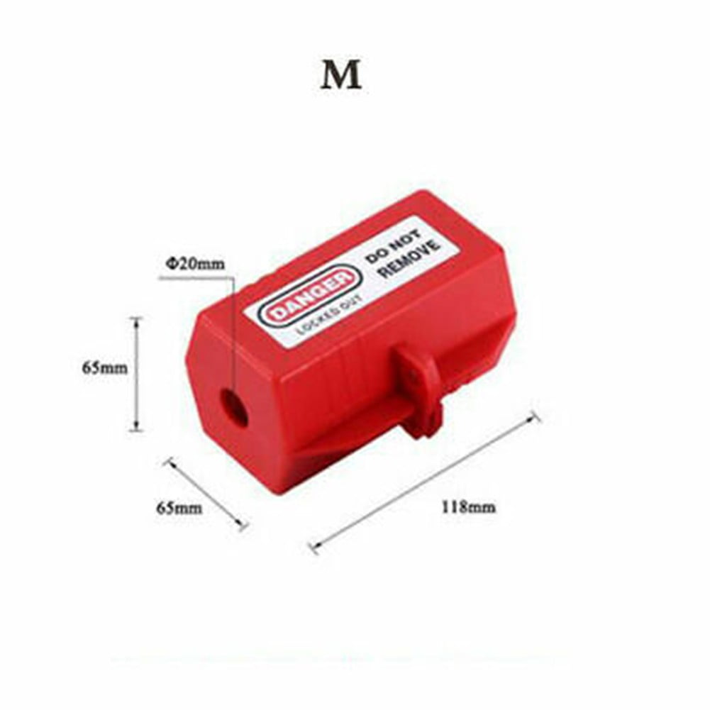 1Pc Electrical Plug-Lock Box Safety Tools For Electrical Industrial Household Plug-Power Lock Device Plastic V1189-LWWAL-20260327-04194