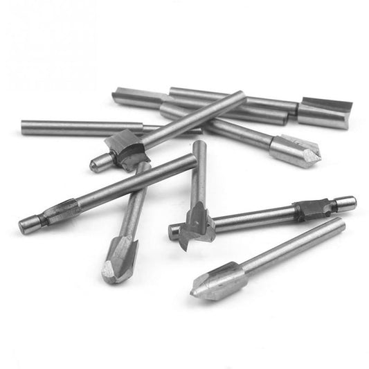 10Pcs Hss Router Bits Wood Cutter Milling Fits Dremel-Rotary Tool Set 1/8" 3Mm Shank Carpentry Router Bits V1189-LWWAL-20260327-04204