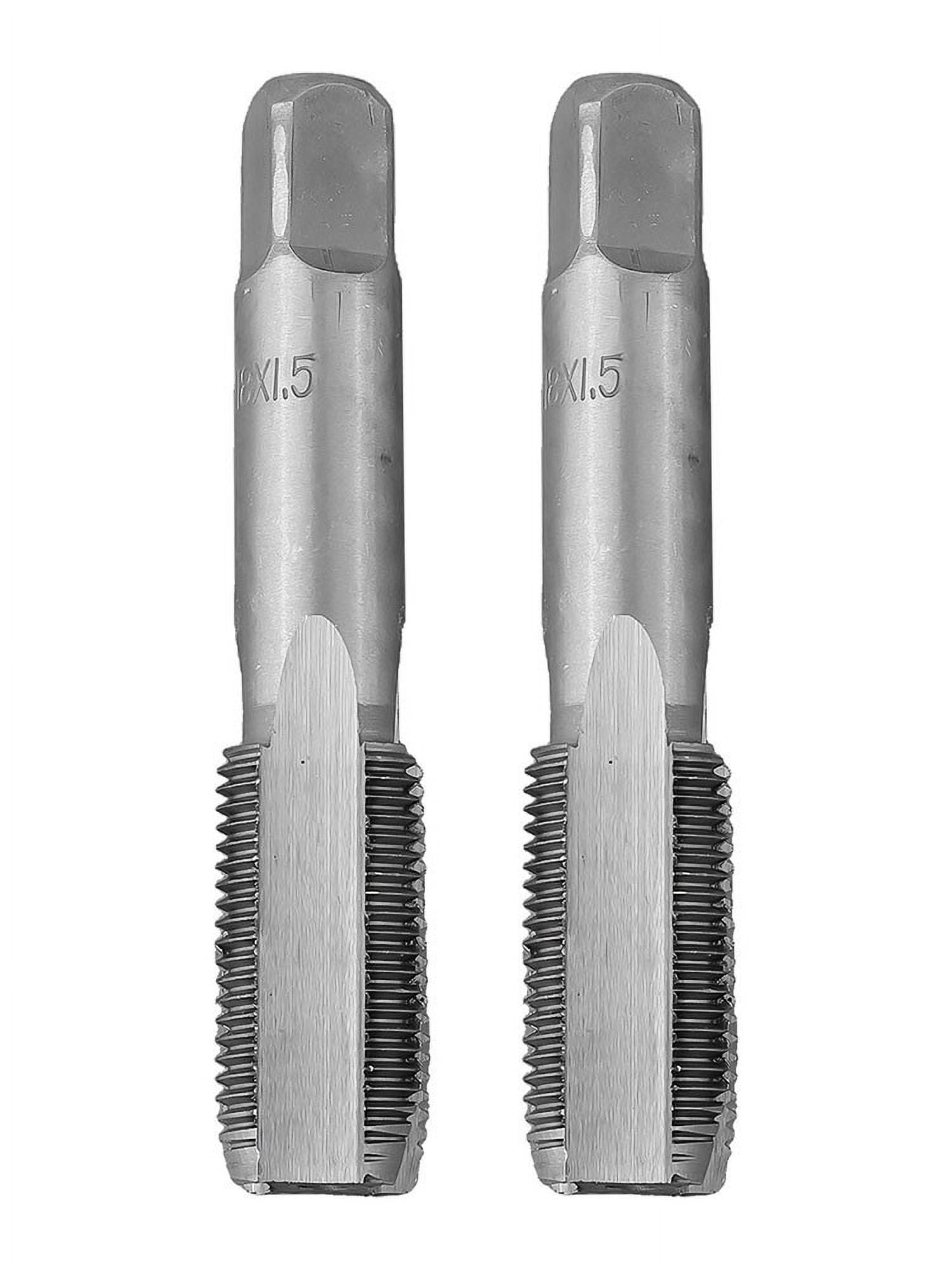 2Pcs M18-X1.5 Tap Rh Threading Tool M18- X 1.5Mm Metric Thread Tap Right Hand M18- X 1.5 Tool Set Drill Tools V1189-LWWAL-20260327-04208
