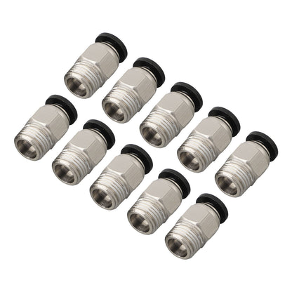 10Pcs Pc4-M10 External Thread Straight Pneumatic Connector Stainless Steel Ptfe Tube Push In Quick Fitting V1189-LWWAL-20260327-04209