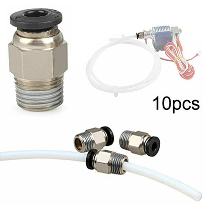 10Pcs Pc4-M10 External Thread Straight Pneumatic Connector Stainless Steel Ptfe Tube Push In Quick Fitting V1189-LWWAL-20260327-04209