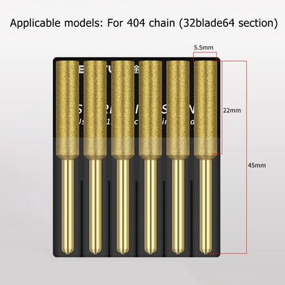 6Pcs Chainsaw Sharpener Grinding Stone File 4/4.8/5.5Mm Chains Saw Sharpening Chainsaw Stone File Chainsaw V1189-LWWAL-20260327-04220
