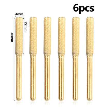 6Pcs Chainsaw Sharpener Grinding Stone File 4/4.8/5.5Mm Chains Saw Sharpening Chainsaw Stone File Chainsaw V1189-LWWAL-20260327-04220