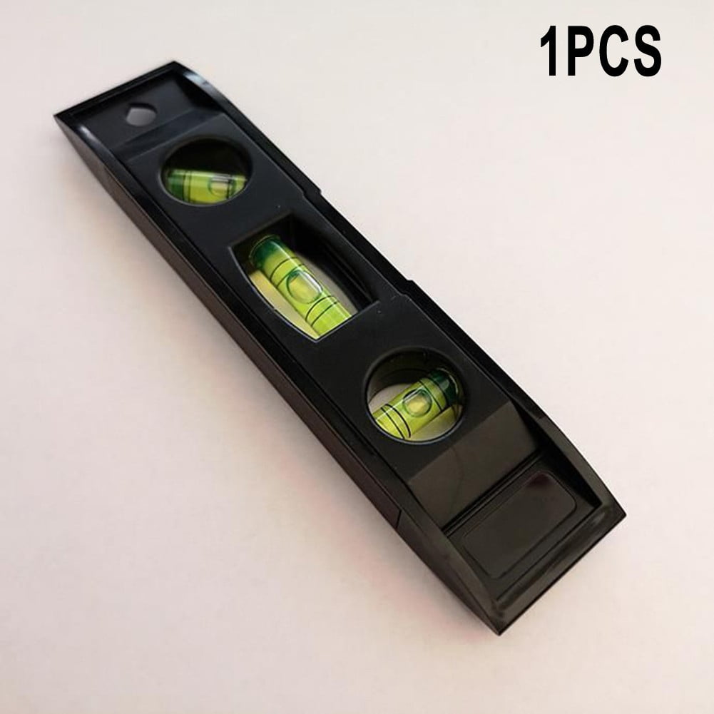 1 Pc Horizontal Ruler 3 Bubble Spirit. Level Magnetic Abs Shell Mini Pocket Portable Level Measure Tools V1189-LWWAL-20260327-04221