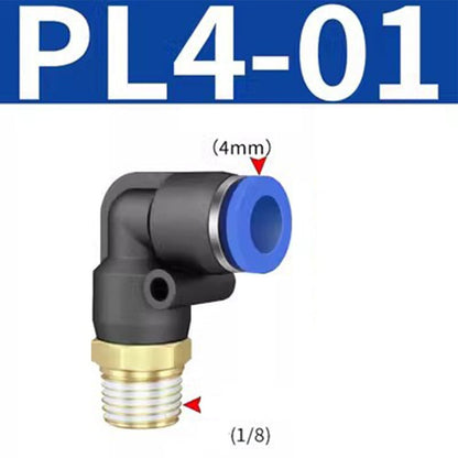 Pneumatic Elbow Quick Connector Air Fittings Thread Elbow Adapter Pl4-16 Pl6-01 Smile Home Pl4-01 V1189-LWWAL-20260327-04224