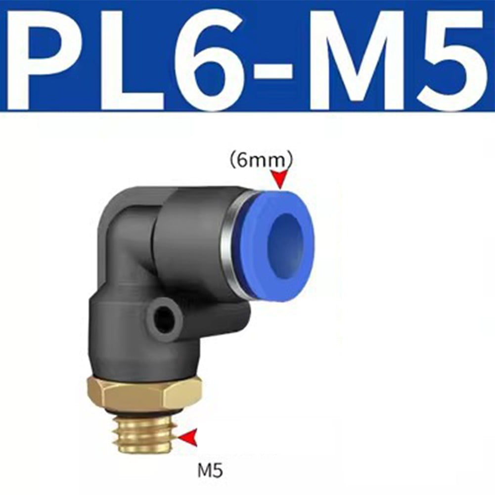 Pneumatic Elbow Quick Connector Air Fittings Thread Elbow Adapter Pl4-16 Pl6-01 Smile Home Pl6-M5 V1189-LWWAL-20260327-04226