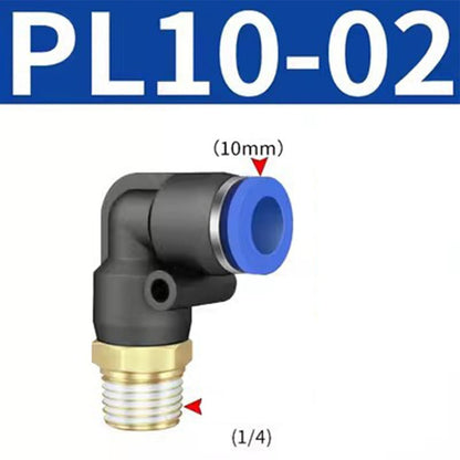 Pneumatic Elbow Quick Connector Air Fittings Thread Elbow Adapter Pl4-16 Pl6-01 Smile Home Pl10-02 V1189-LWWAL-20260327-04228