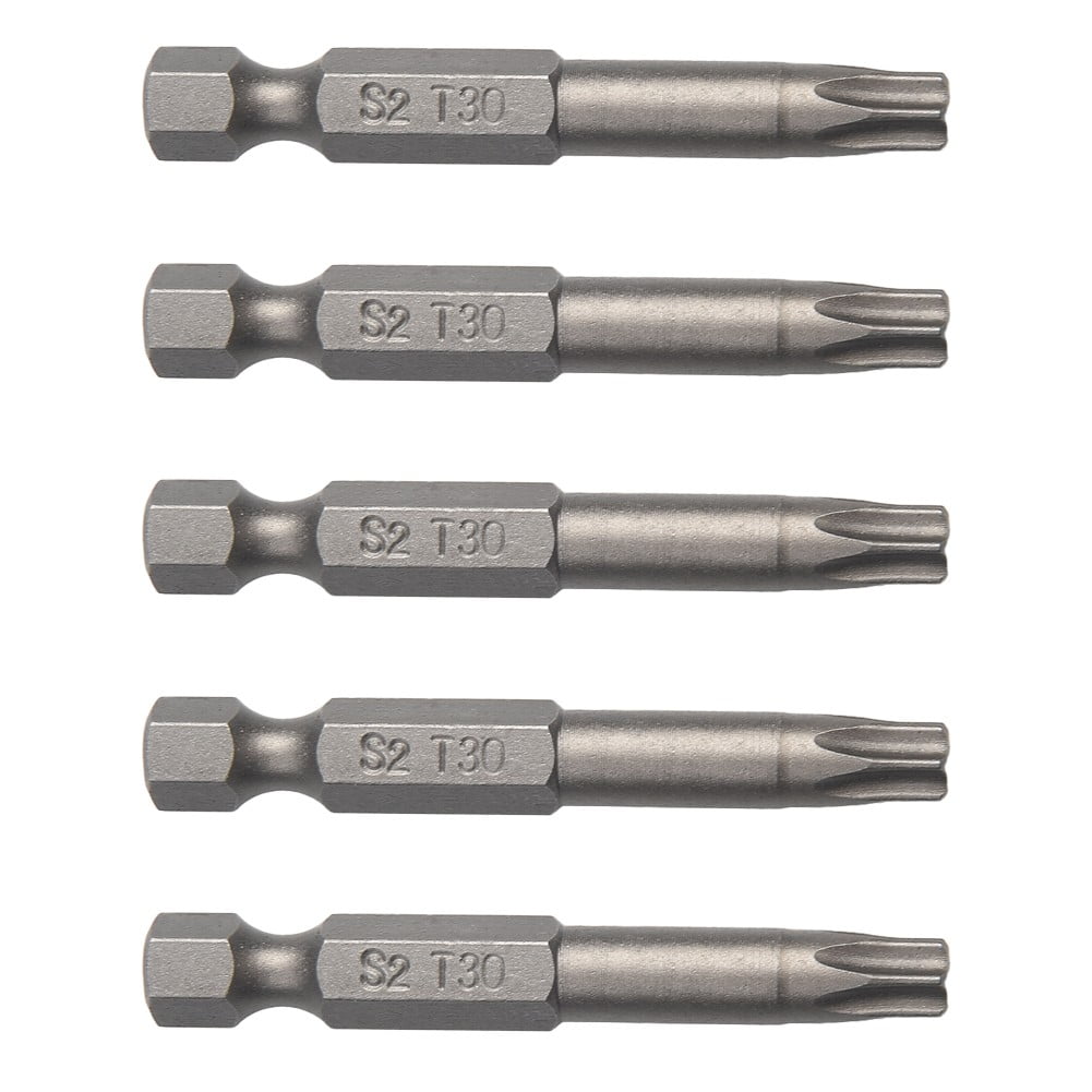 10Pcs Torx Bits Set 50Mm Magnetic Tamper Resistant Star Bits T30 Screwdrivers Wrench Drill Bit Sets Hand V1189-LWWAL-20260327-04231