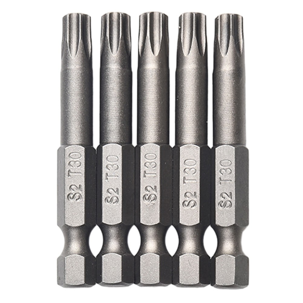 10Pcs Torx Bits Set 50Mm Magnetic Tamper Resistant Star Bits T30 Screwdrivers Wrench Drill Bit Sets Hand V1189-LWWAL-20260327-04231