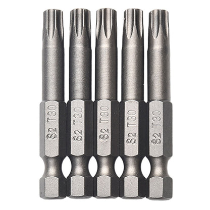 10Pcs Torx Bits Set 50Mm Magnetic Tamper Resistant Star Bits T30 Screwdrivers Wrench Drill Bit Sets Hand V1189-LWWAL-20260327-04231