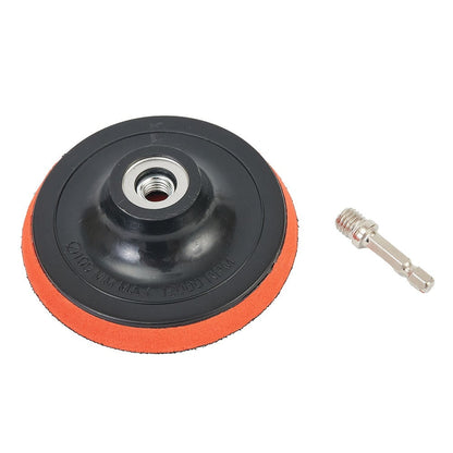 1 Set 100Mm Sanding Disc 60-240 Grit Sandpaper Buffing Wheel Hook-And Loop-Backing Pads For Electric Drill V1189-LWWAL-20260327-04232