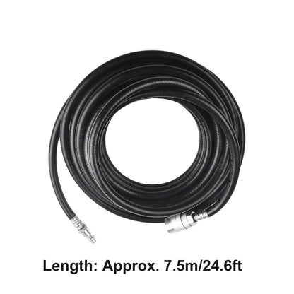 Air Compressor Hose 24.6Ft Pvc Pneumatic Accessories With Quick Connect Air Hose For Pneumatic Tools Air V1189-LWWAL-20260327-04245