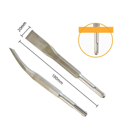 Curved Chisel Chisel Bit Drill Bit Round Shank Sds-Plus Square Handle 1Pc Carbon Steel Elbow Electric Pick V1189-LWWAL-20260327-04246