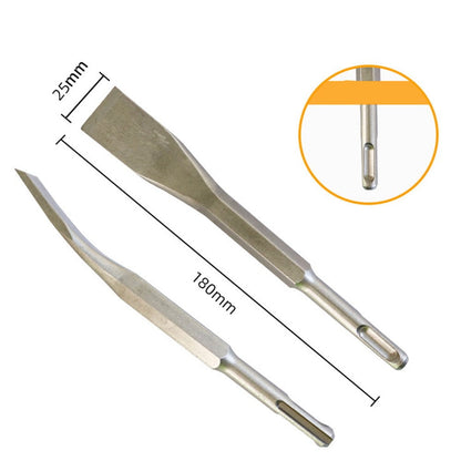 Curved Chisel Chisel Bit Drill Bit Round Shank Sds-Plus Square Handle 1Pc Carbon Steel Elbow Electric Pick V1189-LWWAL-20260327-04247