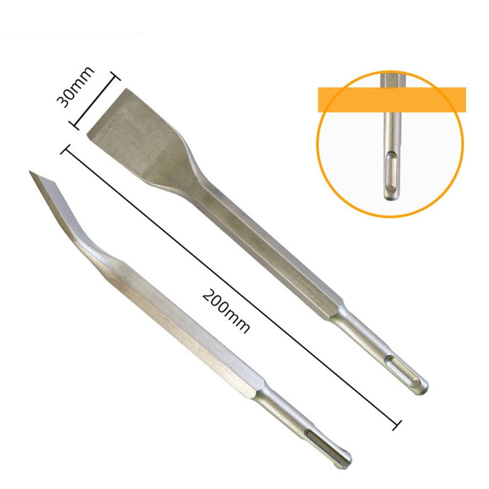 Curved Chisel Chisel Bit Drill Bit Round Shank Sds-Plus Square Handle 1Pc Carbon Steel Elbow Electric Pick V1189-LWWAL-20260327-04248