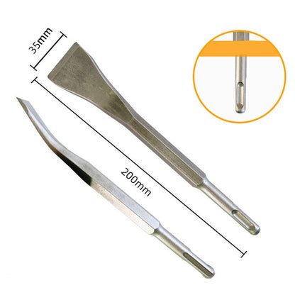Curved Chisel Chisel Bit Drill Bit Round Shank Sds-Plus Square Handle 1Pc Carbon Steel Elbow Electric Pick V1189-LWWAL-20260327-04249