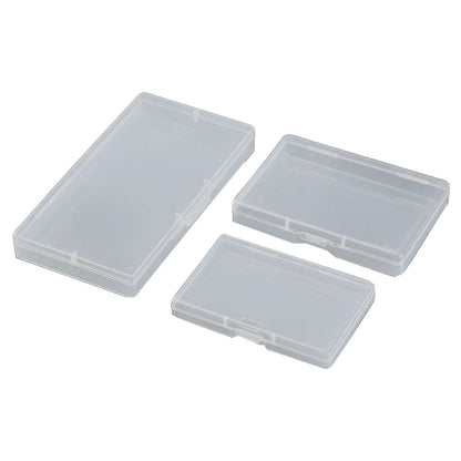 10pcs Transparent Plastic Storage Box Rectangle Box Case For Parts Tools Storage Box Jewelry Earring Display V1189-LWWAL-20260327-04274